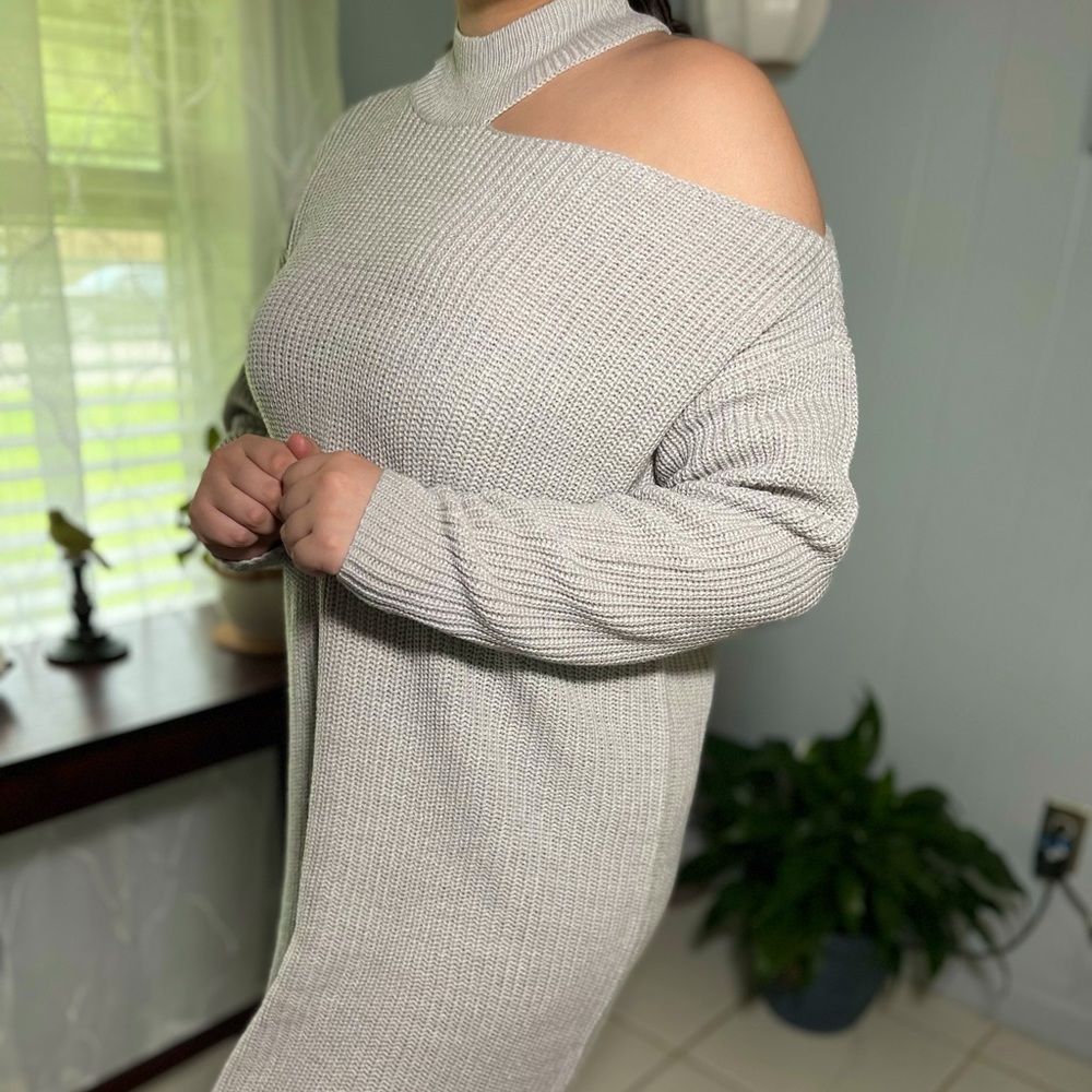 Blue Orchid Cut Out Sweater Dress